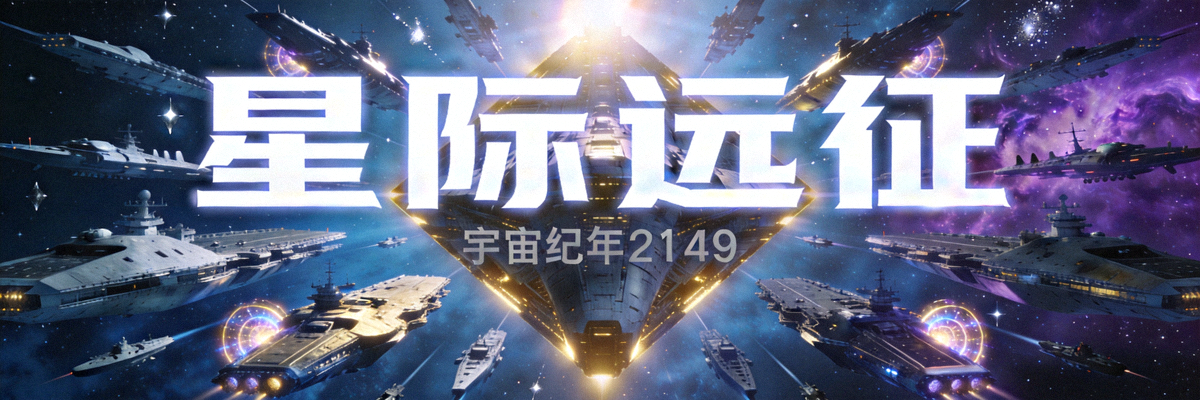 科幻史诗巨制封面 - 太空舰队航行